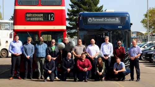 Stagecoach celebrating Graham Bailey's Retirement