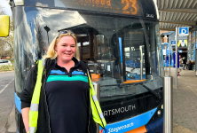 Amie Clements, Portsmouth bus driver