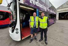Mark Gretton (Bus Driver) and Nathan Beer (Training Champion)