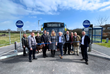 Stagecoach South, alongside local leaders and residents