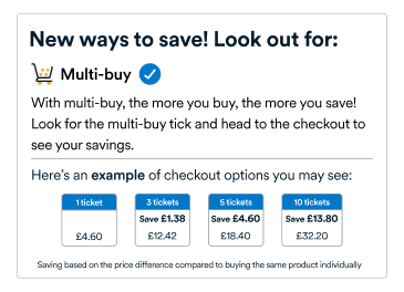 App Screenshot of Oxford Multi-Buy