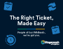 The right ticket made easy 90 x 70