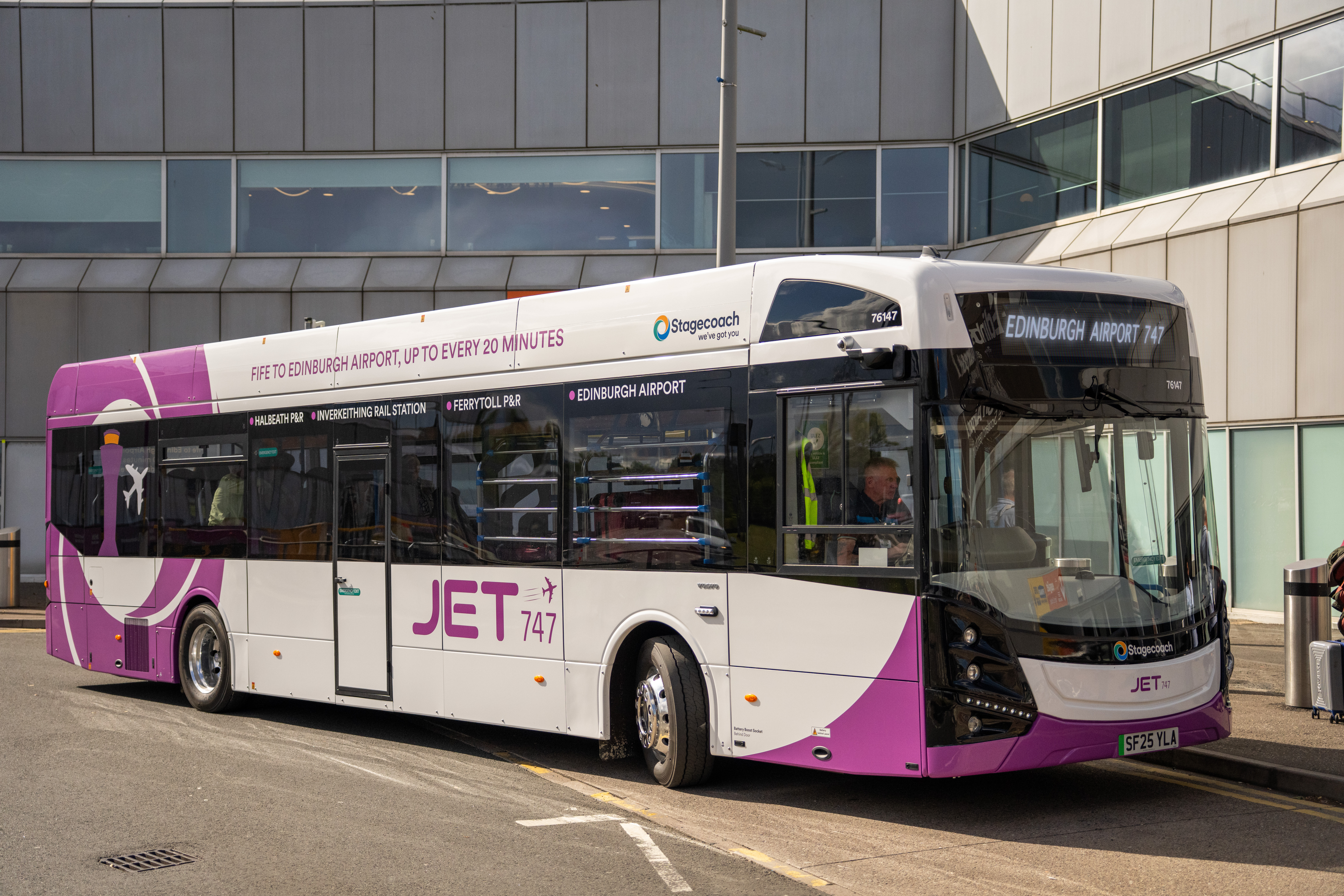 Electric JET at edinburgh airport