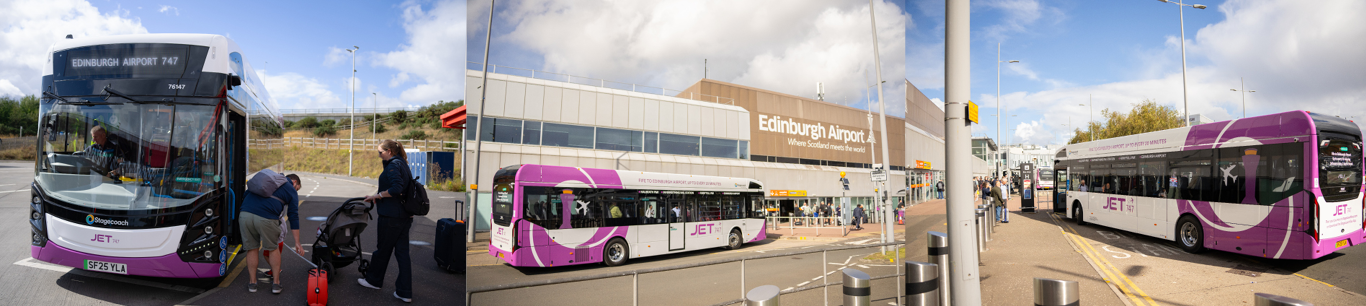 JET747 Electric Vehicles at Edinburgh Airport