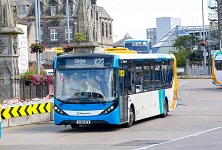 x22 service from dunfermline bus station going to stirling