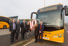Halbeath park and ride 10 year anniversary merry christmas bus