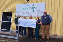 Four Fife Foodbanks with big cheque