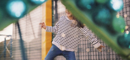 a child playing