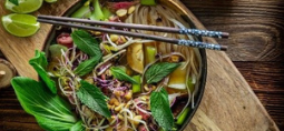 a bowl of noodles