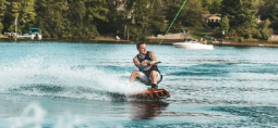 a man doing watersports