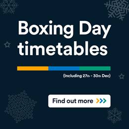 Boxing Day timetables tab