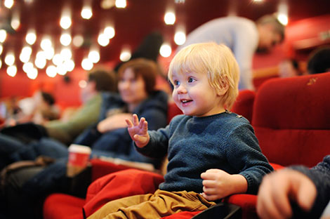 little boy enjoying panto