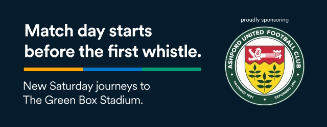 Select journeys to Ashford United from Saturday 1 August