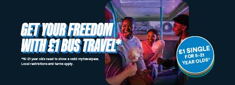 £1 bus travel