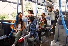 People sitting on the bus