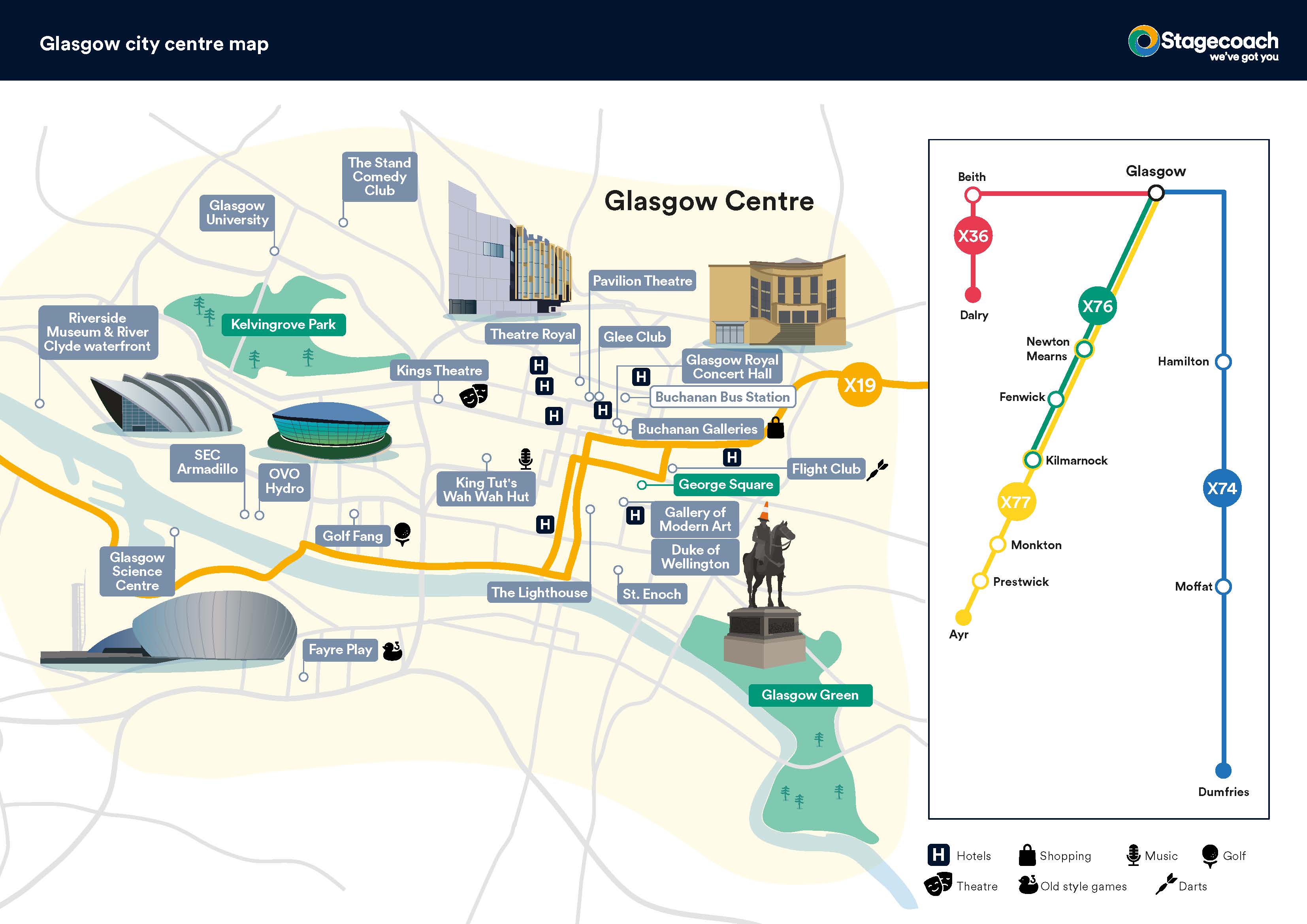 Map of Glasgow