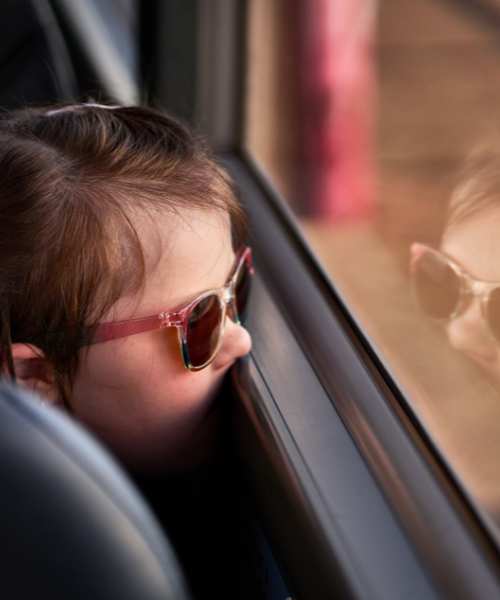 Young girl with sun glasses