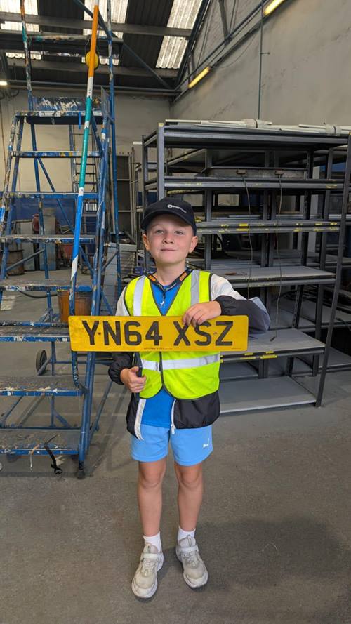 Mack visit to Kilmarnock with number plate