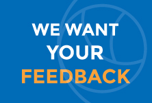 We want your feedback