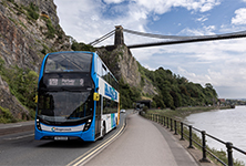 Stagecoach service 9 bus below Clifton Suspension Bridge