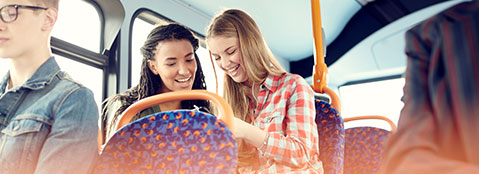 Teens on a bus