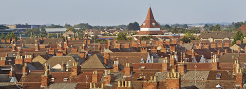 A photograph of Swindon's skyline.