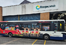 Christmas bus listing
