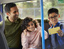 Family on the bus