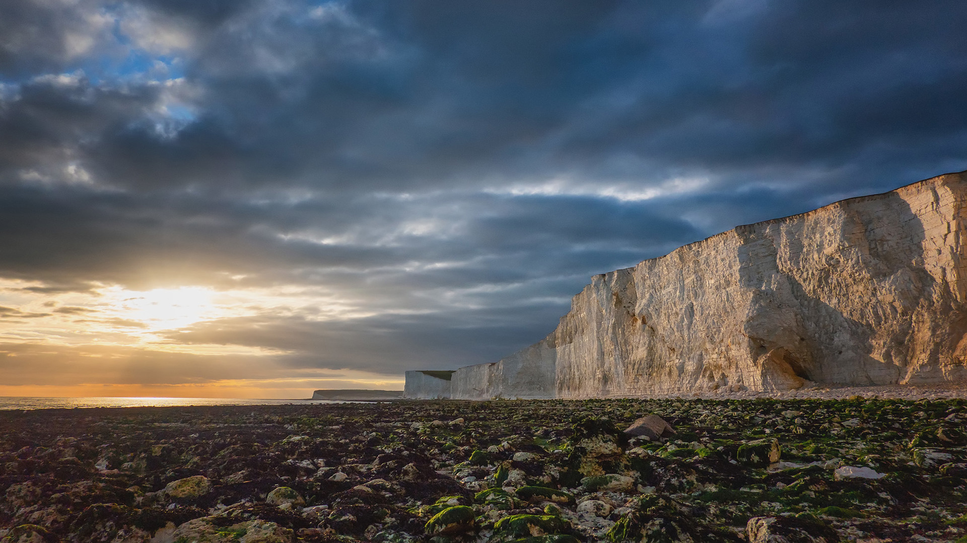The Seven Sisters cliffs from below